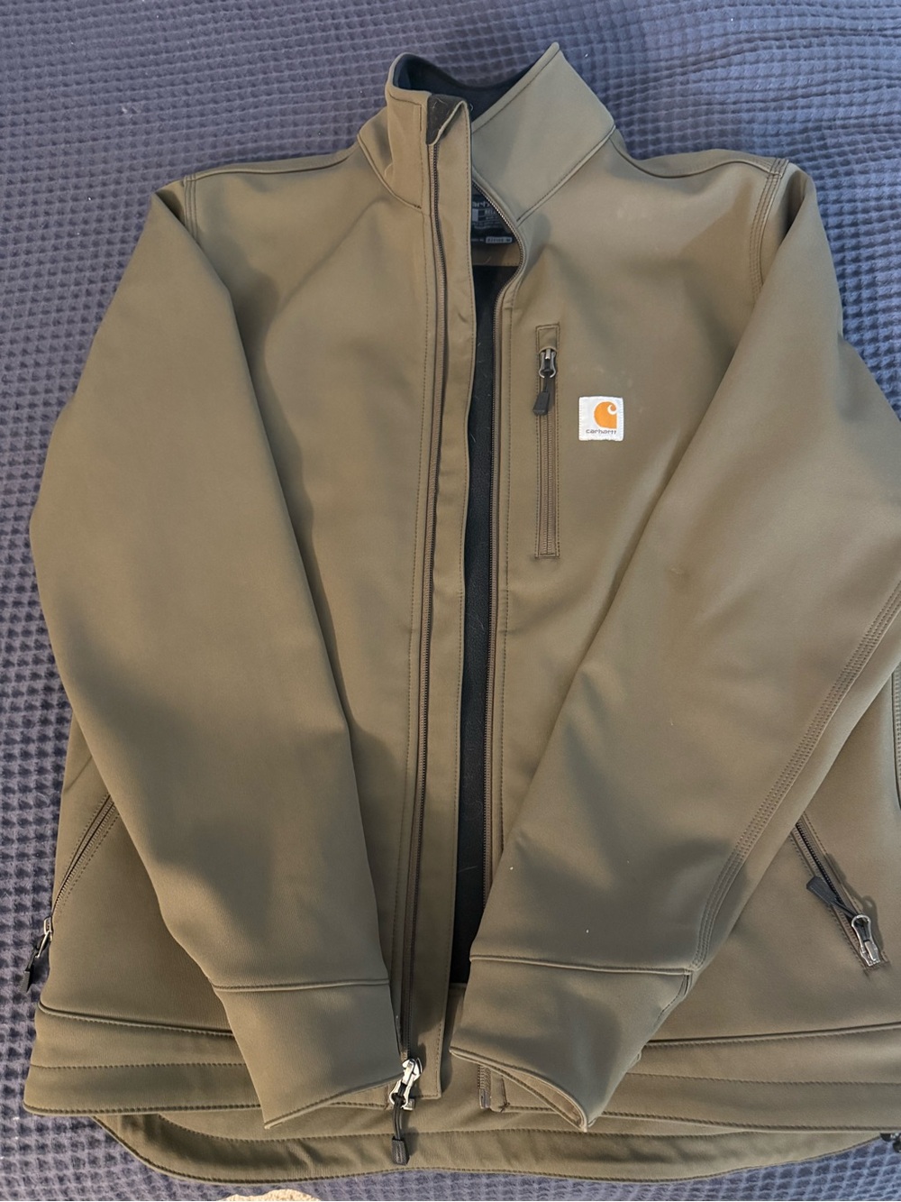 Carhartt Olive Green Rain Defense Performance Jacket